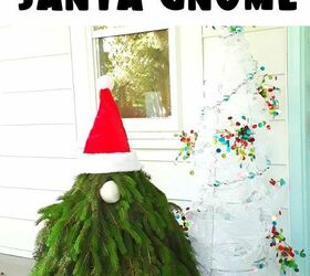 How to Make a Front Porch Christmas Holiday Santa Gnome