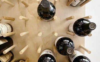 Cómo hacer un DIY:  Estantería de vino de gran tamaño para montar en la pared