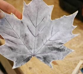 diy wooden maple leaf trivet