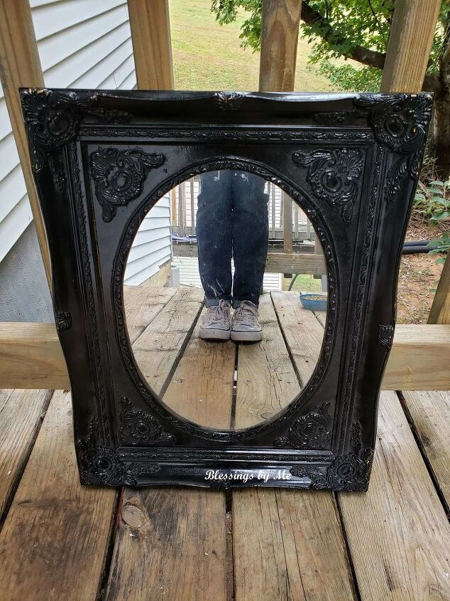 espelho assombrado de halloween diy