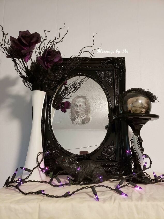 haunted mirror halloween diy