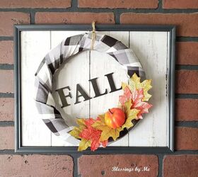 charming farmhouse fall wreath