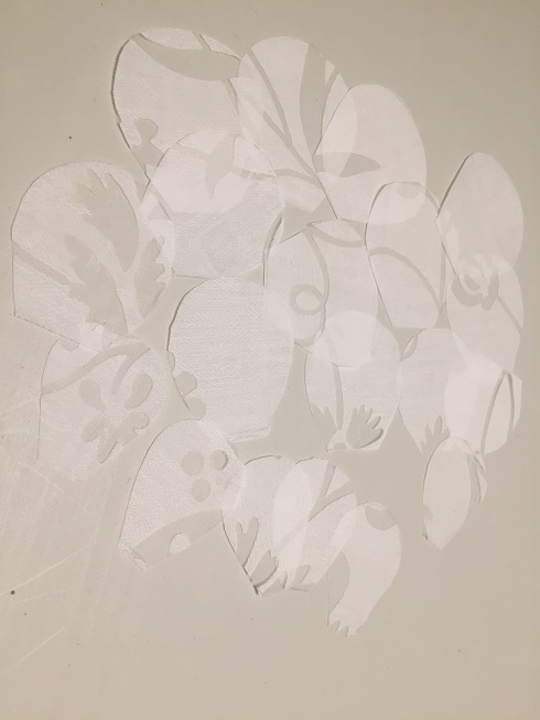 flores de tela de la cortina de ikea