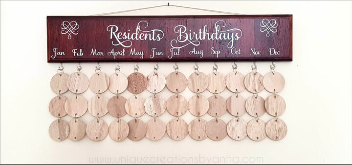 how to make a wooden wall calendar