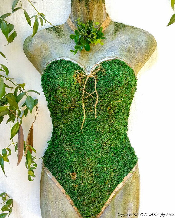 from plastic mannequin to gorgeous garden art