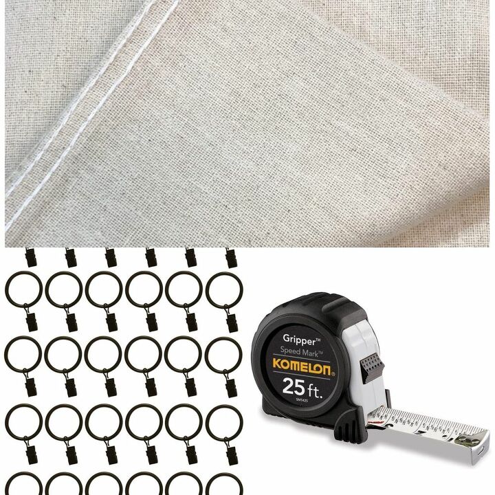 easy no sew drop cloth curtains