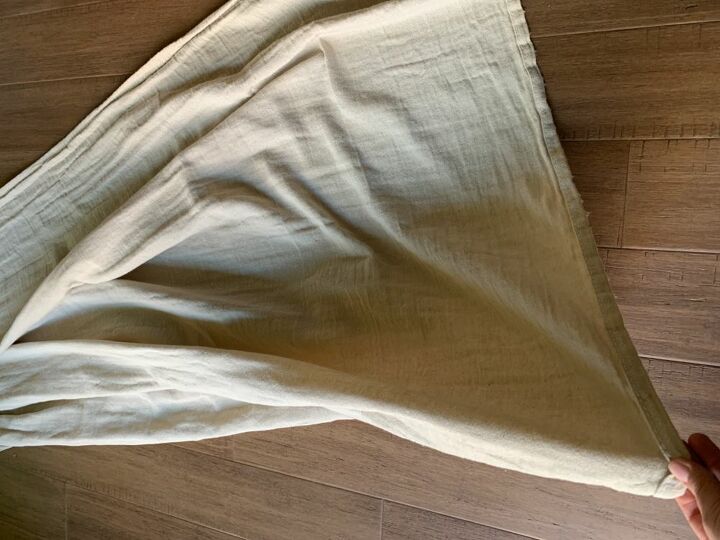 easy no sew drop cloth curtains