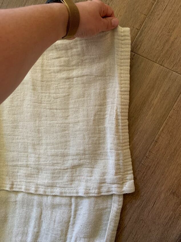 easy no sew drop cloth curtains