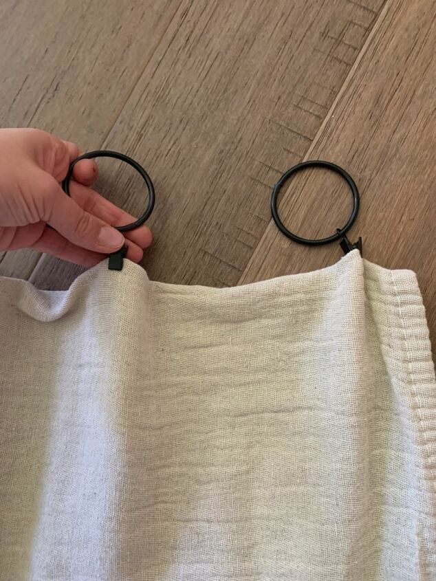 easy no sew drop cloth curtains