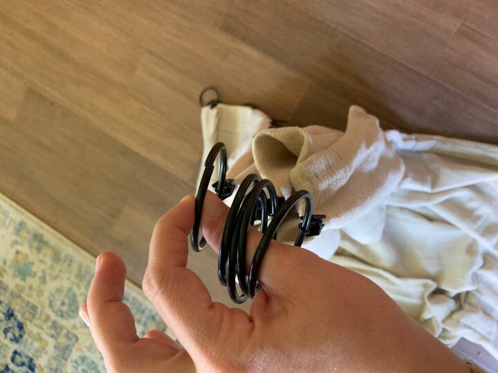 easy no sew drop cloth curtains