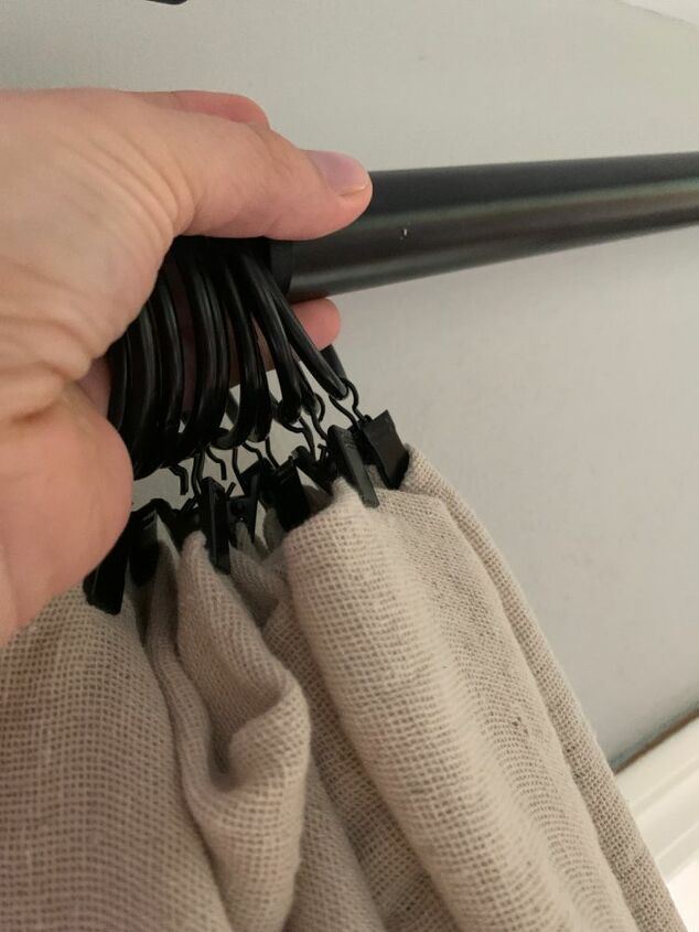 easy no sew drop cloth curtains