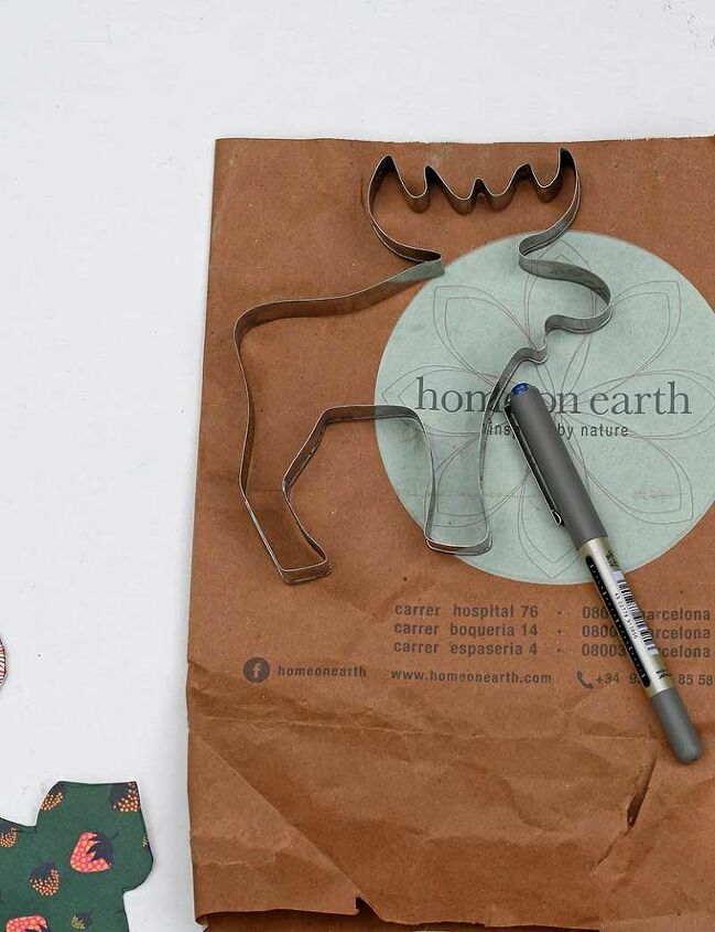 repurposed paper bag advent calendar