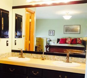 create a framed bathroom mirror that youll want to keep looking at, 8 How to Frame a Bathroom Mirror With Flooring