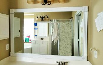  Crie um espelho de banheiro emoldurado que você vai querer continuar olhando