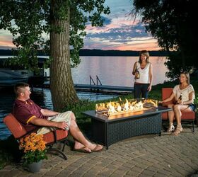19 outdoor fireplace projects to warm your evenings, 15 Raise a Glass by a Bar Fire Pit