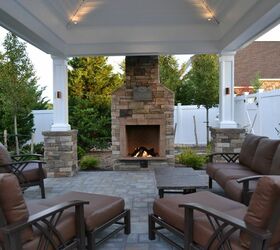 19 outdoor fireplace projects to warm your evenings, 1 Outdoor Wood Burning Fireplace