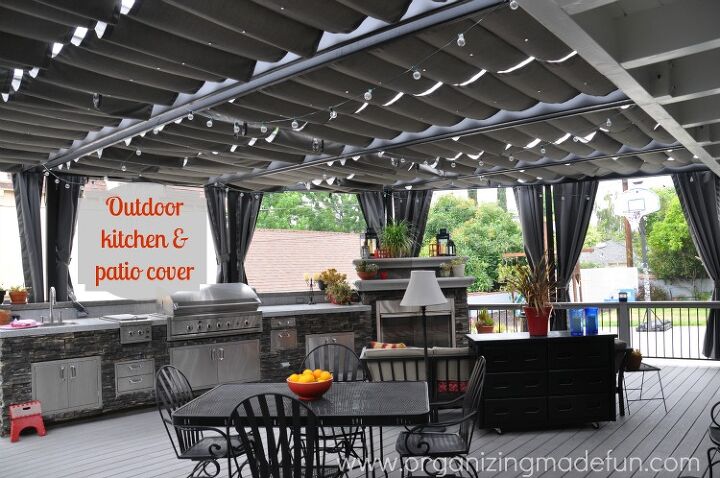 bring the party outside with these fabulous outdoor kitchen ideas, 10 An All Weather DIY Outdoor Kitchen