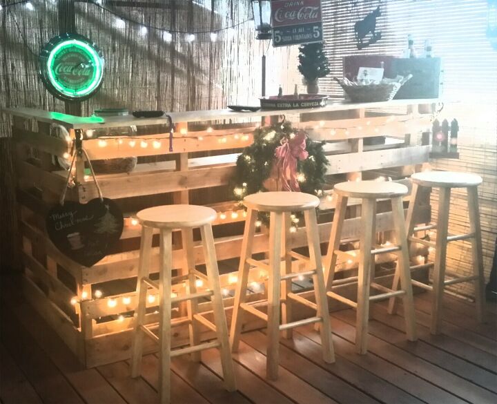 bring the party outside with these fabulous outdoor kitchen ideas, 8 An Outdoor Kitchen Made from Pallets