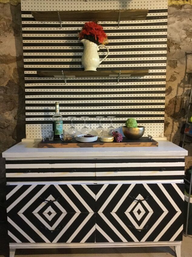 17 of the most refreshing basement bar tips youll raise a glass to, 11 Bold Geometric Basement Bar Designs