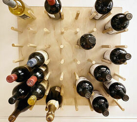 Cómo hacer un DIY: Estantería de vino de gran tamaño para montar en la pared