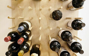  Como fazer DIY: Rack de vinho montado na parede de grandes dimensões