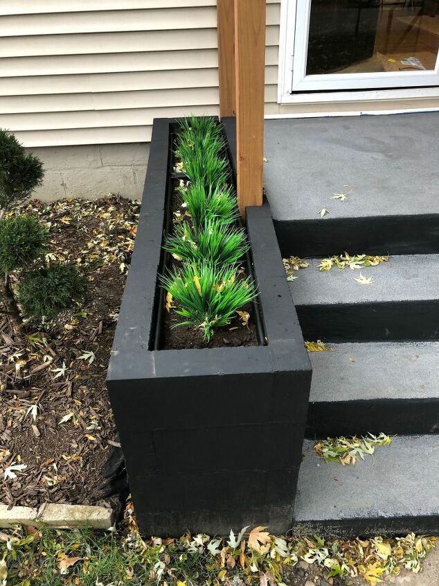 Cinder Block Entryway Planter Hometalk