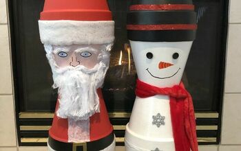 Flower Pot Santa & Snowman