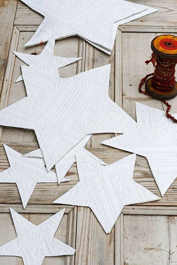 estrelas gigantes de papel reciclado