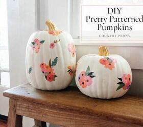 diy pretty patterned pumpkins