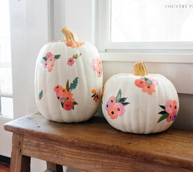 diy pretty patterned pumpkins