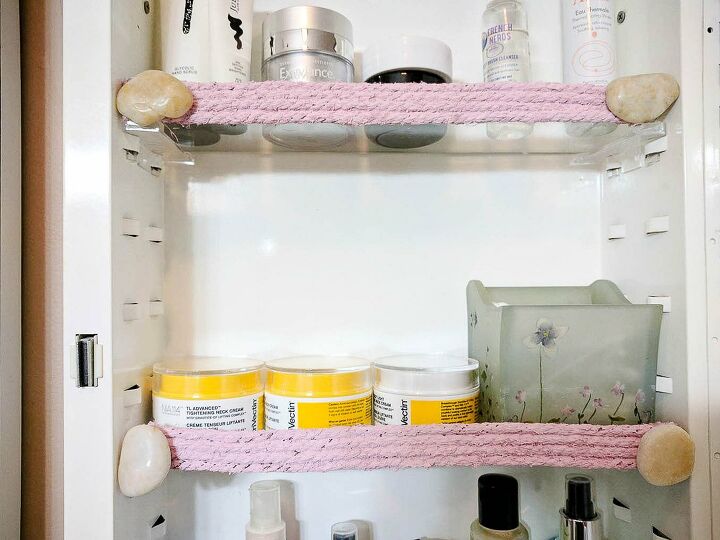 18 ways to transform your medicine cabinet from functional to fabulous, 15 Use Stylish Jute Strands for Extra Security