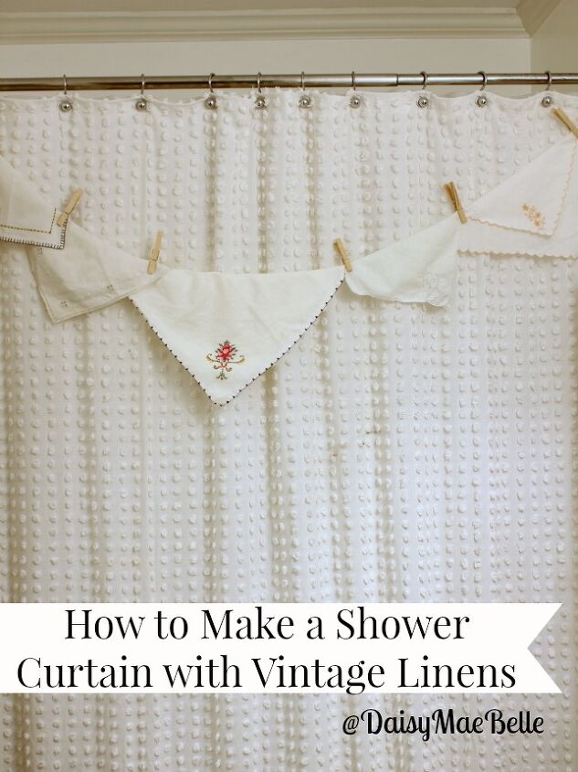 18 maneras de revivir tu bao con nuevas y elegantes cortinas de ducha, 11 Transforma tu ropa de cama vintage