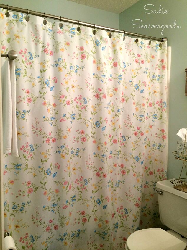 18 ways to revive your bathroom with stylish new shower curtains, 15 Embrace a Striking Floral Design