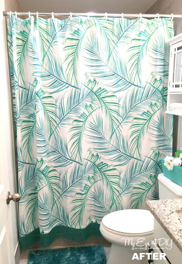 18 ways to revive your bathroom with stylish new shower curtains, 16 Get Extra Length with Fringing