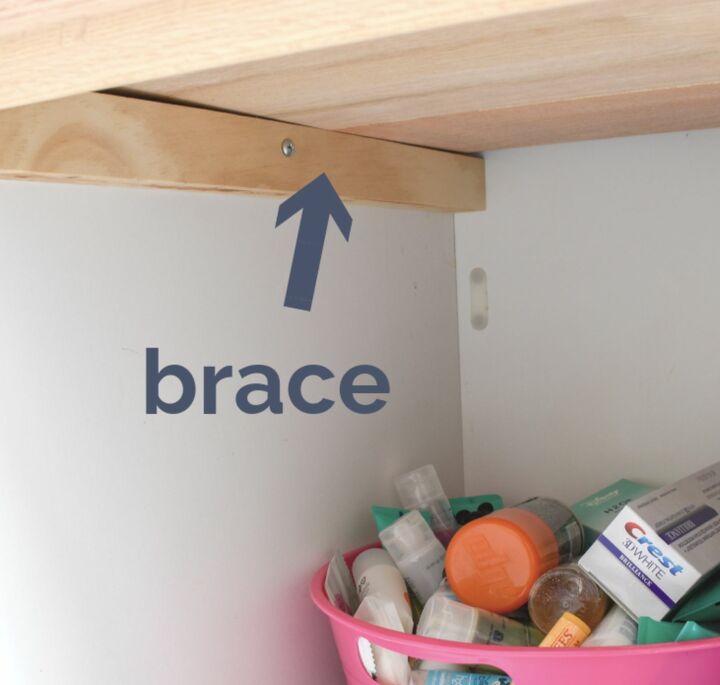 20 bathroom vanity shelf