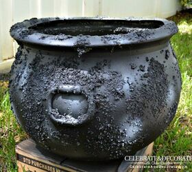 create a creepy looking cauldron