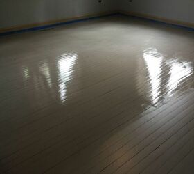a wood floor face lift without sanding stripping or priming