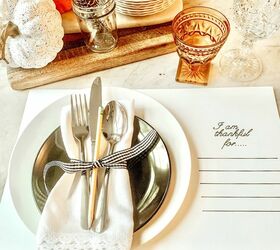 Thanksgiving Table Settings and a DiY Placemat