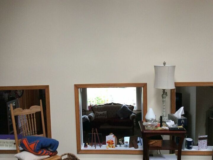 q how to decorate a very high and wide wall