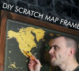Cómo hacer un marco para un mapa para rascar