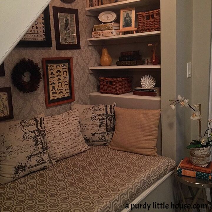 19 brilliant ways to organize a basement, 9 Create a Retreat Under the Stairs
