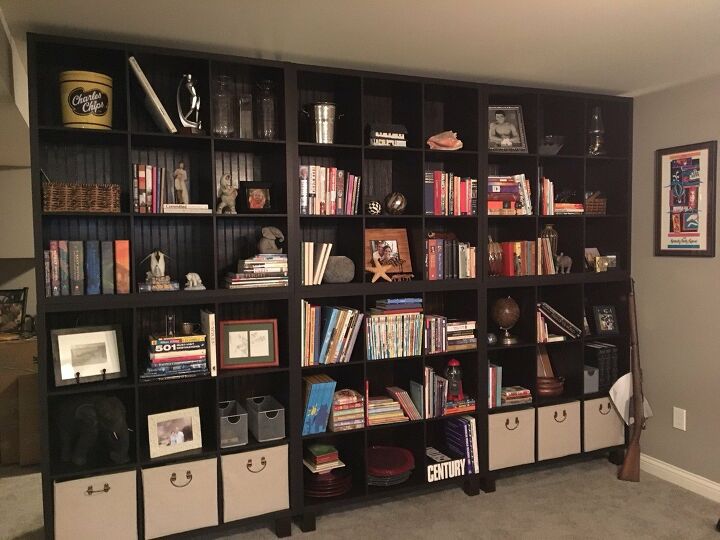 basement organization shelves