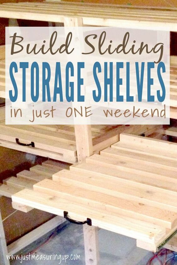 19 brilliant ways to organize a basement, 4 Sliding Storage Shelves