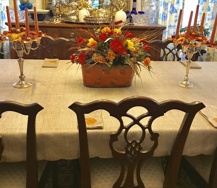 thanksgiving themed candelabra candle rings