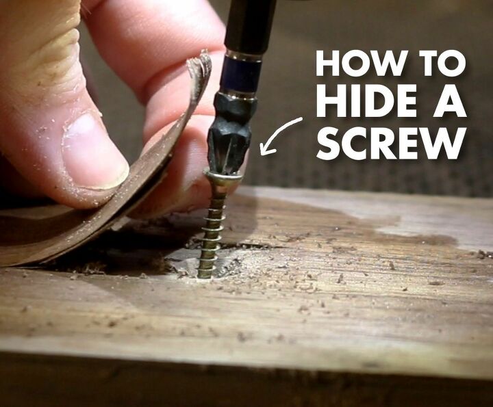 the best way to hide a screw in wood