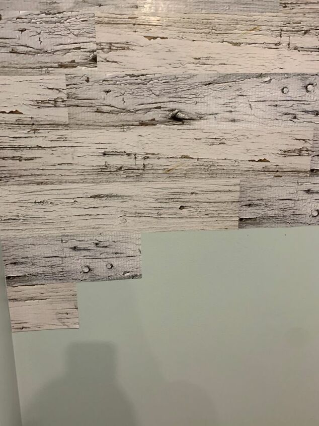 diy faux wood wall