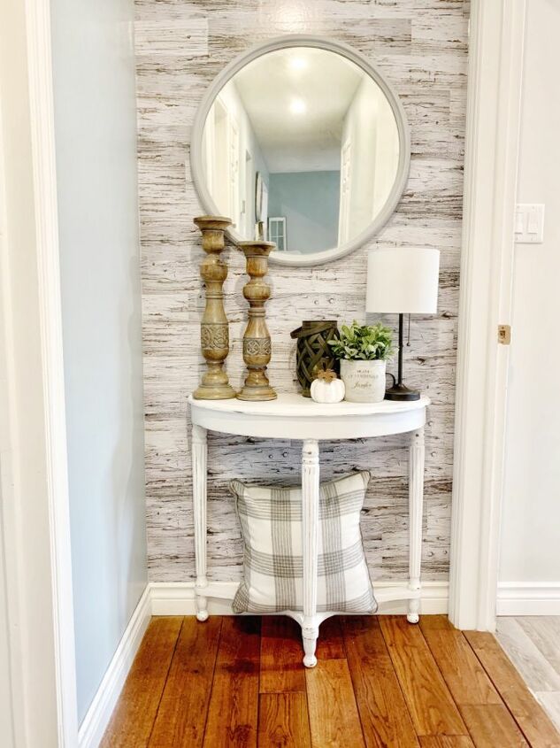 diy faux wood wall