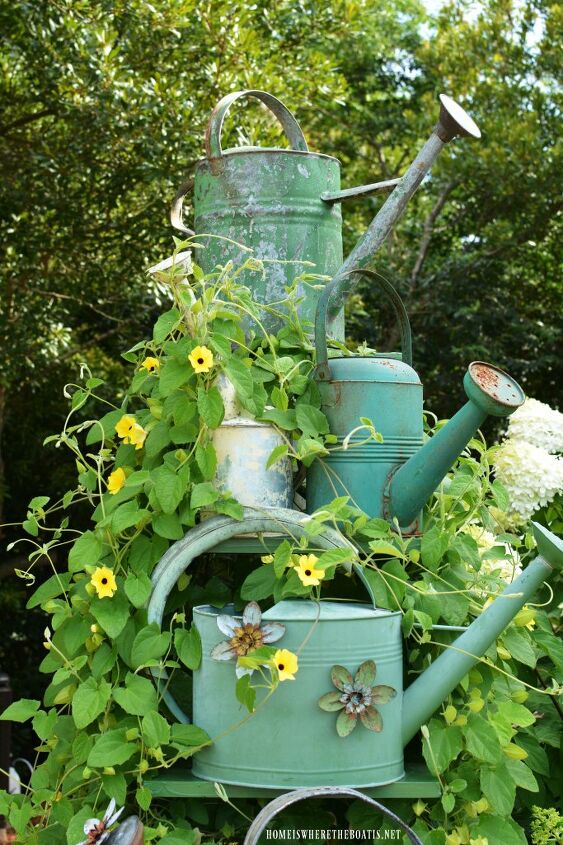 how to grow flowering vines in your garden 18 ideas, 1 Use a Ladder as a Garden Trellis