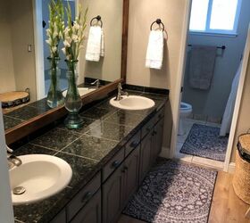 sick of your old dated bathroom cabinets