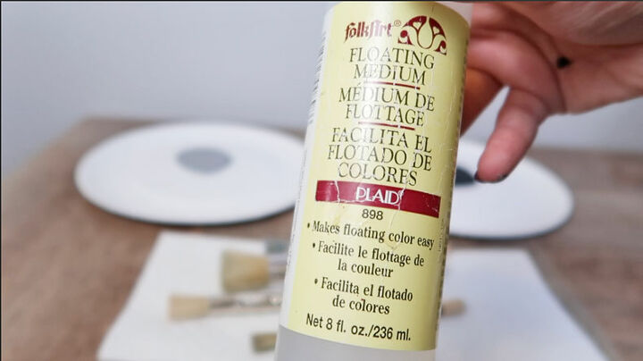 watercolor wallpaper hack using floral stencils